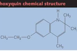 Figure 1. Ethoxyquin (1,2-dihydro-6-ethoxy-2,2,4-trimethlyquinolin).