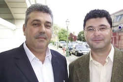 Constantin Toporiste (at left) of Nordic Petfood Group in Romania is pictured with Catalin Tudorache, sales chief of Kemin's Romanian dealer Profeed.