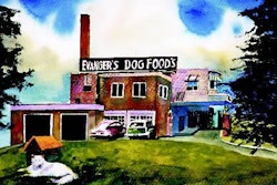 A rendition of the Evanger's plant as painted by Holly Sher.