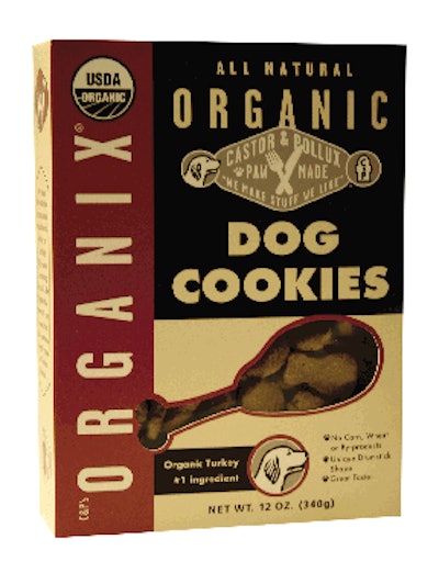 In June 2003, Castor & Pollux introduced the first-ever 70% organic petfood, Organix, which quickly accounted for 50% of the company's sales.