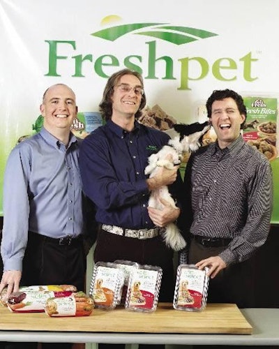 Freshpet trendsetters - Cathal Walsh, John Phelps (with B.E.) and Scott Morris - are radically changing the way we think about petfood.