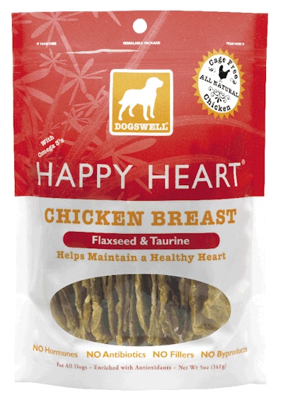 Happy Heart, with taurine, tumeric and flaxseed to help maintain a healthy heart