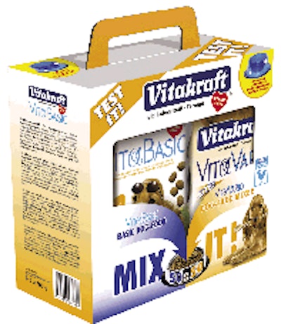 Vitakraft's 'Mix It' dog and cat foods provide variety without having to change the main food.