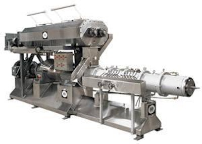 One of the critical processing steps in the production of extruded, dry petfood is cooling.