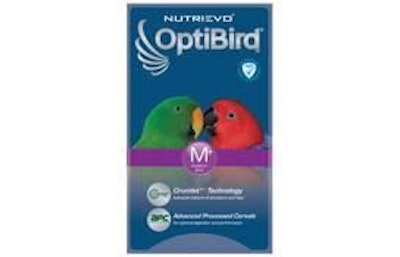 The OptiBird formula from Nutrievo is unique because it is not made up of extruded food but contains crumlets, specially shaped pellets.