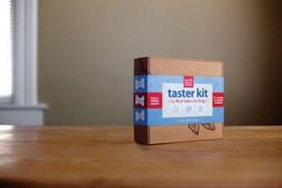 The Taster Kit provides several different foods and treats in one package for consumers to try.