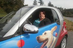 Kelly Kline was randomly selected as the winner of a new Smart Car from Hill's Pet Nutrition's Drive Nutrition Sweepstakes.