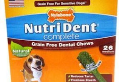 Nylabone products offers Nutri Dent Complete dental treats for dogs, clinically proven to clean teeth and freshen breath even better than weekly brushing, according to the company.