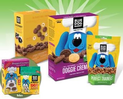 Blue Dog Bakery recently unveiled 'fully refreshed packaging' across its product line. The new packaging gives Ruffy, the brandâ€™s blue dog mascot, a makeover and reveals a new modern look.