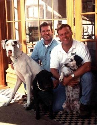 Mark E. Beckloff (left) Daniel G. Dye, founders of Three Dog Bakery.