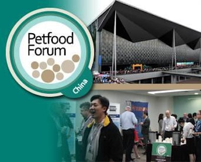 Petfood Forum China 2013 is scheduled for August 23 at the Shanghai World Expo Exhibition and Convention Center.