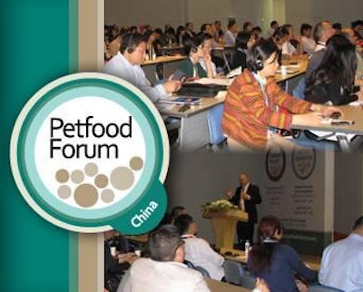 The second annual Petfood Forum China will take place August 23 in Shanghai and again be co-located with Pet Fair Asia.