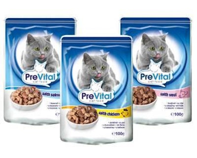 Partner in Pet Food's new brand PreVital is a premium cat brand available in pouch (wet chunks) and dry formats, developed for the selective cat and cat owner who want only the best, according to the company.