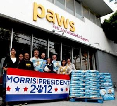 Del Monte delivered 3,000 pounds of cat food to Pets Are Wonderful Support San Francisco in November 15.