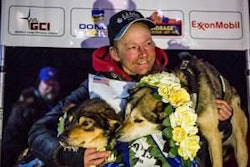 The 2013 Iditarod winner, Mitch Seavey, and his dogs raced as a member of Dr. Tim's Team Momentum.