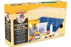 Vitakraft's 'Complete Kit for Guinea Pigs' provides food, bedding, a cage and other essentials for new guinea pig owners.