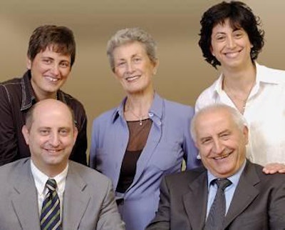 The Monge family: Baldassarre (president) and Emma, and their daughters Alessandra (financial director), Franca (procurement director) and son Domenico (CEO).