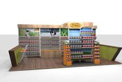 Zuke's booth at SuperZoo is made of fir plywood and cedar materials that reflect the company's commitment to sustainability.