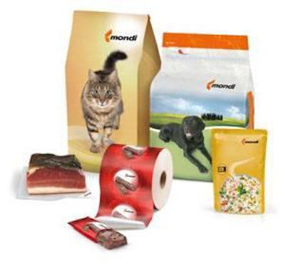 Mondi will present new stand-up petfood pouches at Global Pouch Forum.