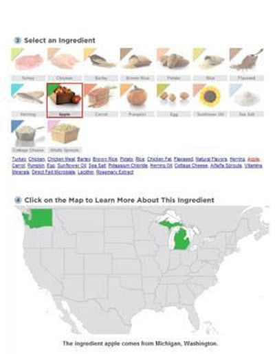 Natura's site lets consumers track ingredients and their source on an interactive map.