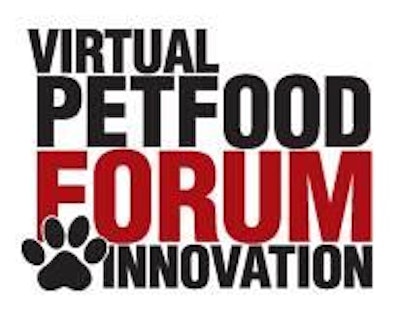 Think of Virtual Petfood Forum: Innovation as an online event where petfood professionals can engage in real-time interaction via chats, group chats, e-mails, Twitter or the exchange of electronic business cards.