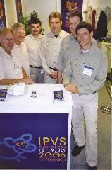 IPVS president Dr Bent Nielsen (at right) with members of the organising committee for Denmark 2006.