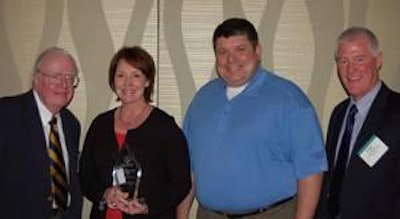 Jim Walsh, Georgia Tech; Brenda Flick and Dwayne Holifield, Sanderson Farms; Paul Bredwell, USPOULTRY