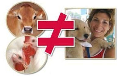 HSUS’s motive is to make people feel guilty over treating one animal as a companion and the other as cuisine. The meat industry must break this connection for consumers.