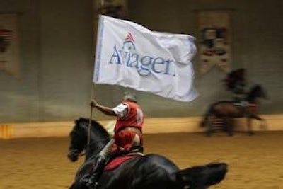 Among the entertainment events at the seminar were a medieval feast and horse show.