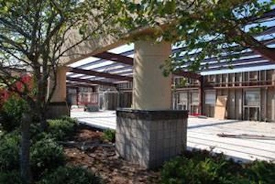 Cobb headquarters is undergoing a ten-month project to repair snow damage done during the 2010-2011 winter season.