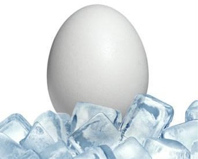 Rapid cooling of shell eggs can restrict the growth of Salmonella inside the egg and improve the safety of eggs.