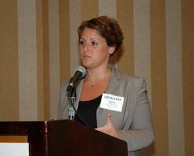 Dr. Ashley Peterson, vice president of scientific and regulatory affairs, National Chicken Council, said, “They [USDA] didn’t collect enough samples to separate out the parts statistically. In my mind, they should have run another six months so we could have had a performance standard for individual parts.”