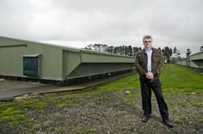 Aiming to bring average FCR down to 1.38: Bill Williams, general manager agriculture, Tegel Poultry, at a poultry farm on New Zealand’s North Island