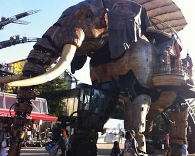 The Great Elephant ushered guests to their tables at the World Veterinary Poultry Association Gala Dinner.