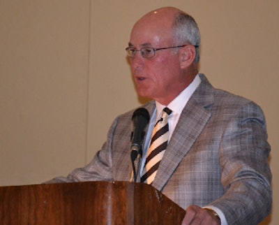 Lampkin Butts, president and chief operating officer of Sanderson Farms, speaks at the USPOULTRY Financial Management Seminar.