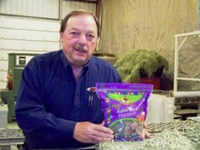 Photo courtesy of Standlee Hay. | Standlee Hay has found a market niche in companion animal feed, such as smaller packages of hay for rabbits.