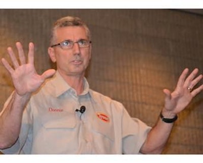 'We believe that there is a strong strategic, financial and operational rationale for the combination of Tyson and Hillshire,' said Donnie Smith, Tyson Foods president and CEO, pictured here.