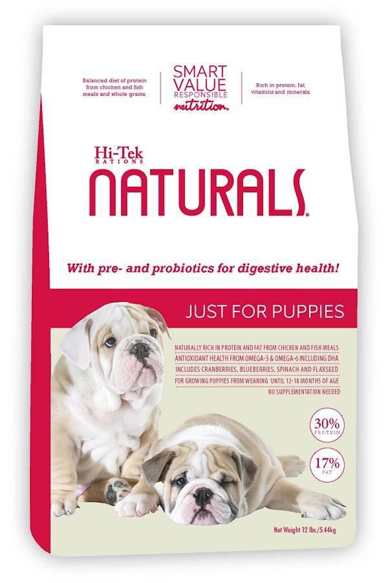 Hi-Tek Rations Hi-Tek Naturals Just for Puppies pet food formula ...