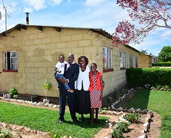 Residents in one of Irvine&rsquo;s staff villages.