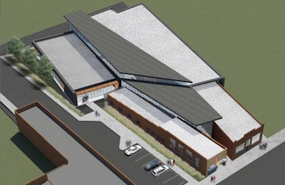 Tyson Foods | This artist rendering shows the planned new Tyson Foods office building in downtown Springdale, Arkansas.