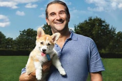 Courtesy Barkworthies | Barkworthies founder Avrum Elmakis, seen here with Captain Crunch the Brunch Corgi, says his company focuses on a combination of simplicity and innovation to expand in the dog treats market.