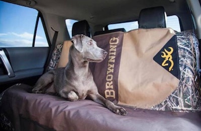 New products from Browning include this vehicle seat cover. | Courtesy Browning