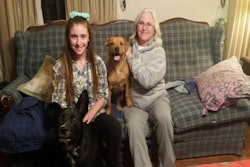 Purina Pro Plan 9 of 9 winner Laurie Neilson, her daughter, and dogs Ronnie and Mocha. | Courtesy Purina