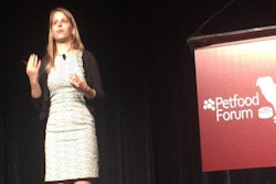 Maria Lange, business group director, pet care, Gfk, speaks at Petfood Forum 2016 on April 19, 2016. | Alyssa Conway