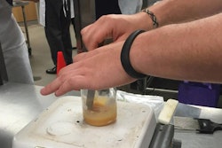 Protein was a key theme throughout Petfood Forum 2016 and Petfood Innovation Workshop: Meat and Novel Proteins, where participants made new products such as meat roll-ups.