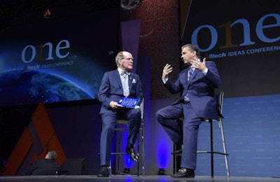 Kentucky basketball coach, John Calipari, speaks during the plenary opening of the 2016 Alltech ONE Ideas Conference in Lexington, Kentucky. | Courtesy Alltech