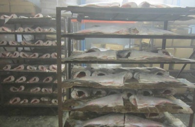 Frozen Asian carp fillets in storage after processing at Schafer Fisheries in Thomson, Illinois. | Tim Wall