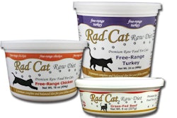 Radagast Pet Food, Inc. announced a voluntary recall of four lots of frozen Rad Cat Raw Diet products, due to the potential to be contaminated with Salmonella and/or Listeria monocytogenes.