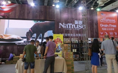 Domestic pet food players in China now have products and trade show stands boasting many of the most popular claims globally, such as natural and grain free. l Debbie Phillips-Donaldson