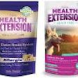 Health Extension Pet Care's old grain-free dog food packaging is on the left, and the new design is on the right. | Courtesy Health Extension Pet Care.